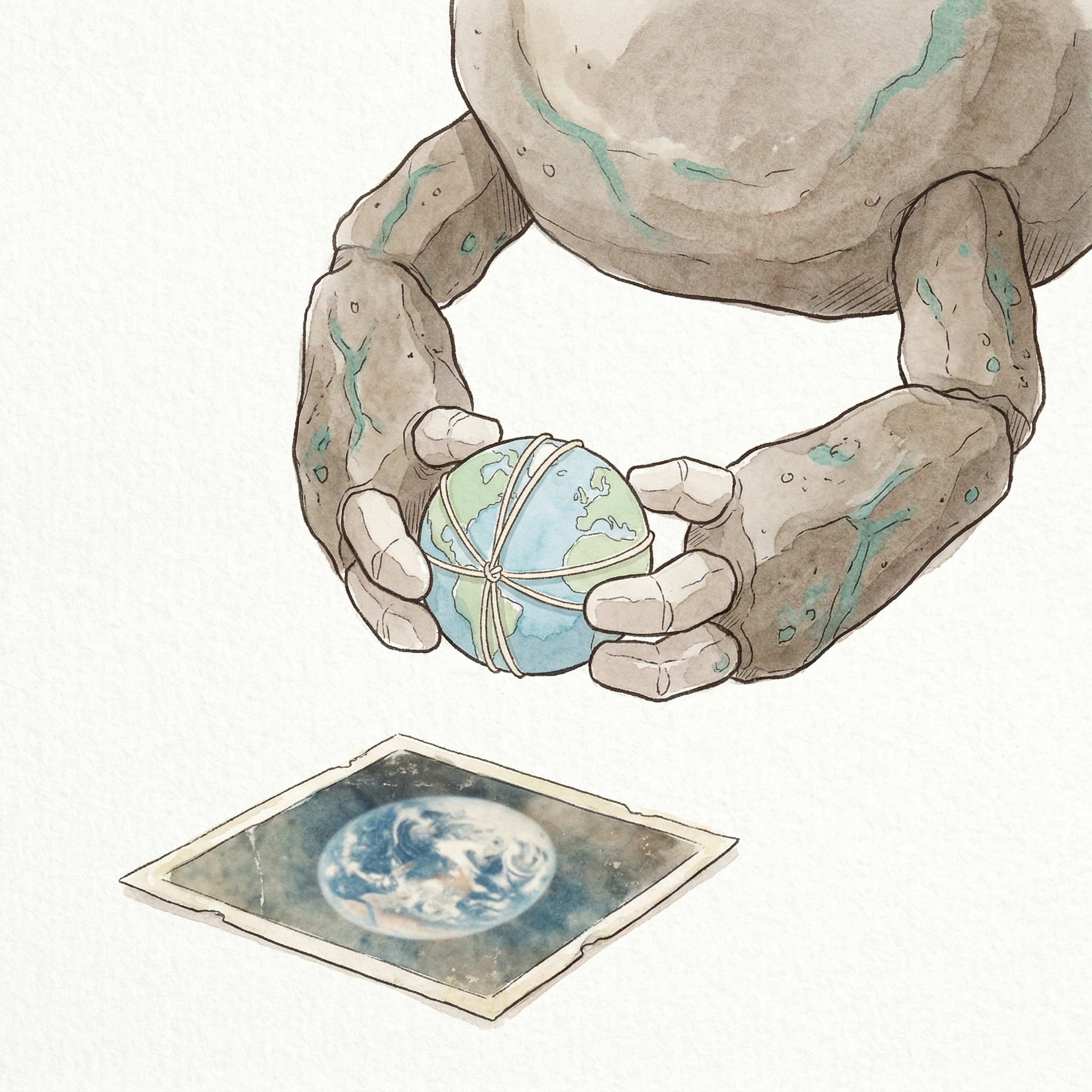 Close-up of hands weaving